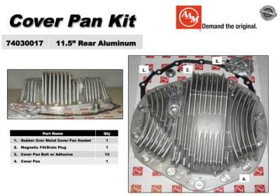 AAM 11.5 Aluminium Finned Differential Cover