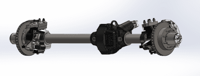 ECGS D60HP KINGPIN FRONT AXLE