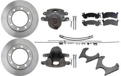 Universal Weld On 8 Lug Disc Brake Conversion Kit - Rear Only